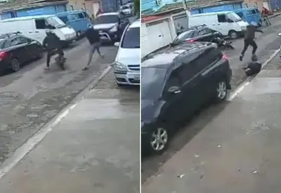 Motorista reage a tentativa de assalto e atropela suspeito 2 vezes no Rio Motorista reage a tentativa de assalto e atropela suspeito 2 vezes no Rio