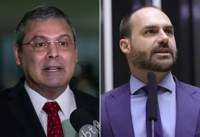 Líder do PT na Câmara aciona STF para cassar mandato de Eduardo Bolsonaro Líder do PT na Câmara aciona STF para cassar mandato de Eduardo Bolsonaro