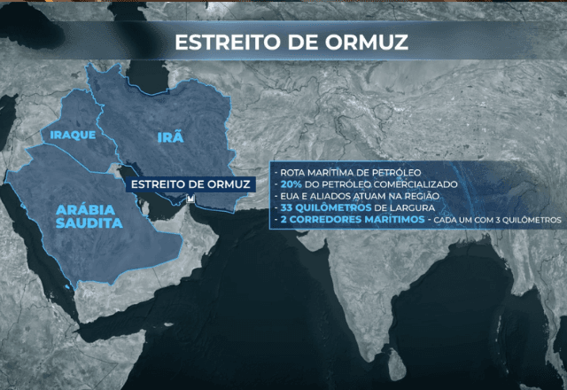 Imagem da noticia Estreito de Ormuz está fechado, diz Irã; Guarda Revolucionária ameaça incendiar navio que tentar passar