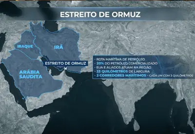 Estreito de Ormuz está fechado, diz Irã; Guarda Revolucionária ameaça incendiar navio que tentar passar Estreito de Ormuz está fechado, diz Irã; Guarda Revolucionária ameaça incendiar navio que tentar passar