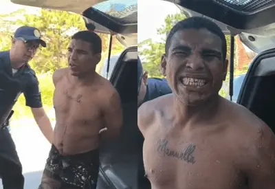 Polícia prende homem que espancou mulher em via pública no ABC Paulista Polícia prende homem que espancou mulher em via pública no ABC Paulista