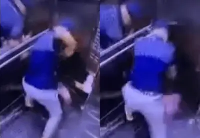 Homem agride ex-mulher em elevador em Guarulhos, é solto e debocha: 'Pai tá famoso' Homem agride ex-mulher em elevador em Guarulhos, é solto e debocha: 'Pai tá famoso'