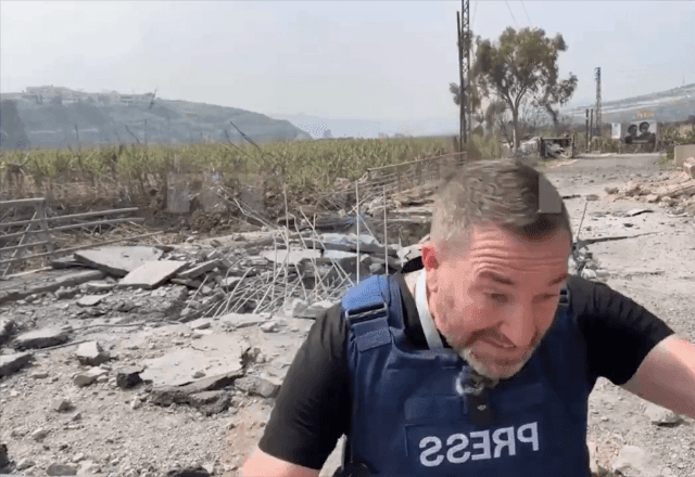 Imagem da noticia 'Israel tentou me matar', diz jornalista que quase foi atingido por míssil no sul do Líbano