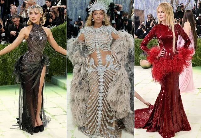 Imagem da noticia Plumas e peças estruturadas dominam Met Gala 2026; veja looks dos convidados