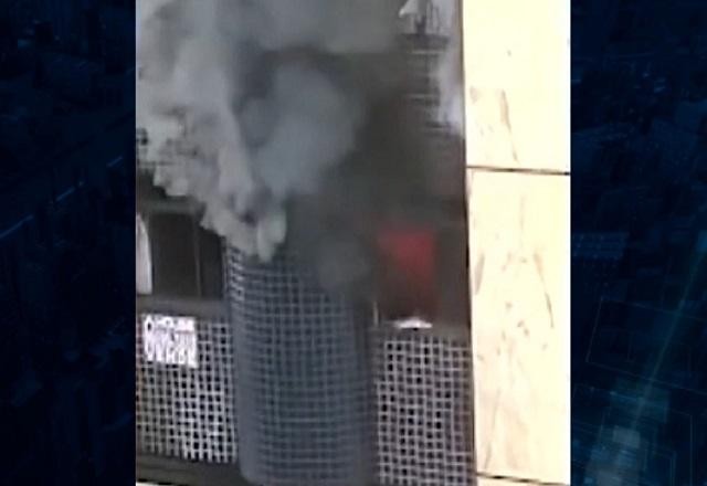 Imagem da noticia PM reformado briga com esposa e põe fogo em apartamento