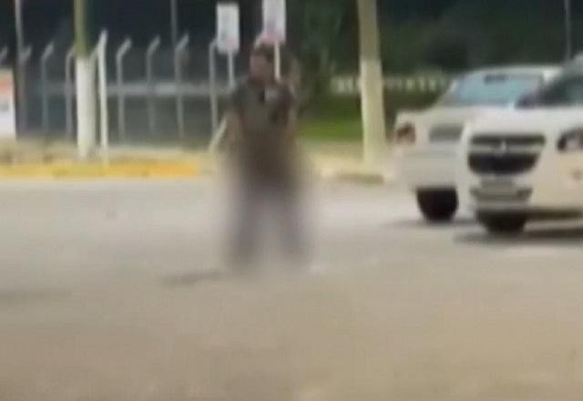 Imagem da noticia PM urina na rua e é agredido por populares em praça no litoral de SP