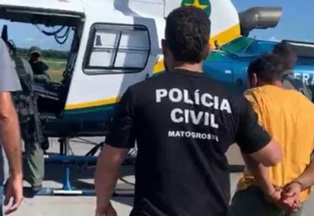Imagem da noticia Homem é preso suspeito de matar e estuprar mãe e três filhas em MT