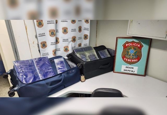 Imagem da noticia Homem é preso no Galeão tentando embarcar para a Tailândia com mais de 5 kg de cocaína