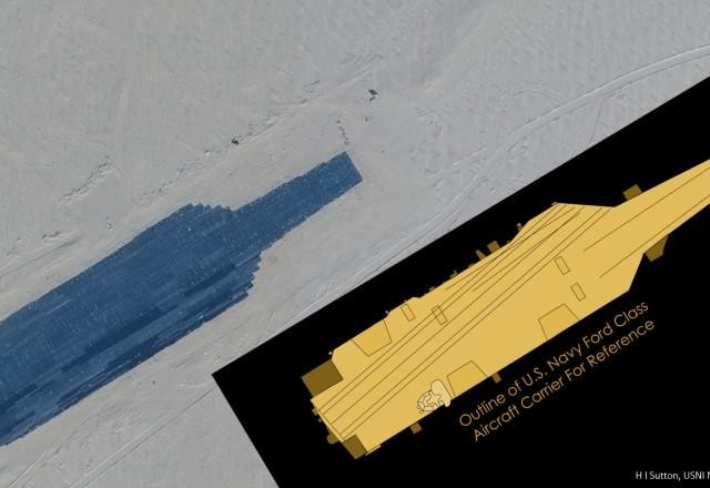 Imagem da noticia China usa maquetes de navios dos EUA em área de treino militar
