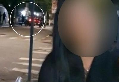 Grupo de amigos em bar grava assalto e tiros sem querer Grupo de amigos em bar grava assalto e tiros sem querer