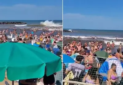 'Mini tsunami' atinge costa atlântica da Argentina e deixa um morto e 35 feridos 'Mini tsunami' atinge costa atlântica da Argentina e deixa um morto e 35 feridos