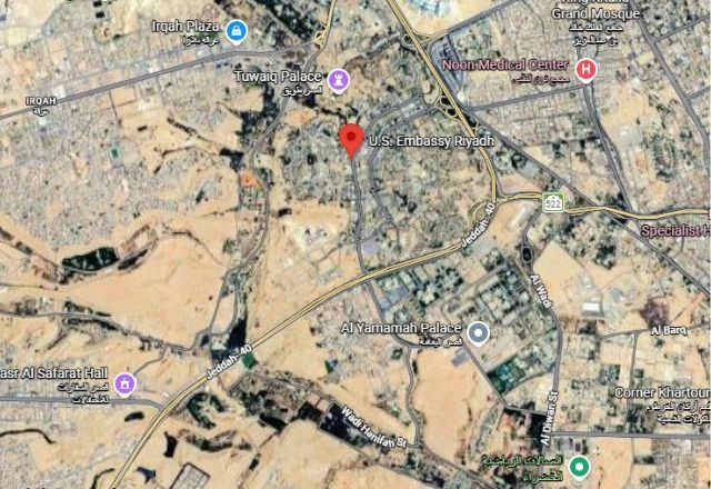 Imagem da noticia Incêndio atinge embaixada dos Estados Unidos na Arábia Saudita após ataque com drones