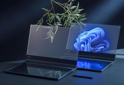 Lenovo apresenta computador com tela transparente