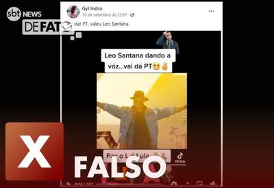 FALSO: Música de Leo Santana não é de apoio ao PT ou a Lula FALSO: Música de Leo Santana não é de apoio ao PT ou a Lula