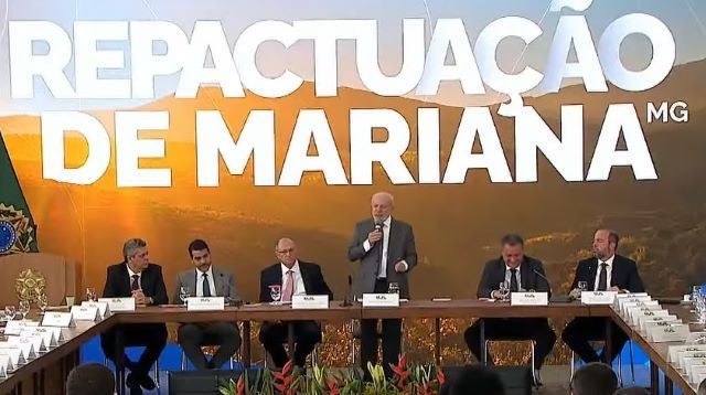 Imagem da noticia Lula assina novo acordo de Mariana e critica falta de prevenção: evitar a desgraça custaria menos