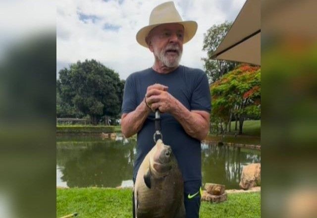 Imagem da noticia Lula pesca peixe de 6 kg na véspera do aniversário de 79 anos: "Meu grande presente"