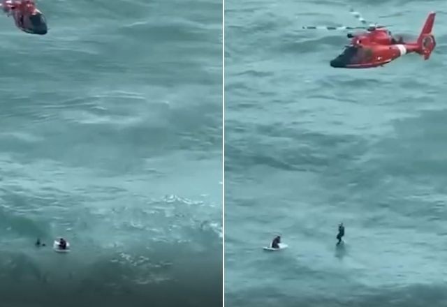 Imagem da noticia Furacão Milton: homem é resgatado agarrado a isopor a quase 50 km da costa da Flórida