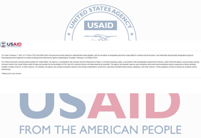 Imagem da noticia Site da USAID volta ao ar para anunciar fim da agência governamental