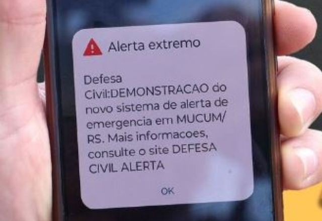 Imagem da noticia Defesa Civil do RS testa alerta sonoro por celular para casos de desastres