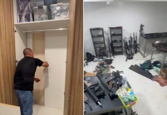 Imagem da noticia Submetralhadoras e escopetas: polícia encontra arsenal de guerra em casa de luxo na zona sul de SP