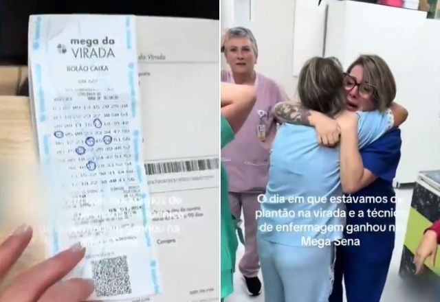 Imagem da noticia Vídeo: Mulher comemora ao pensar que ganhou na Mega da Virada e se decepciona