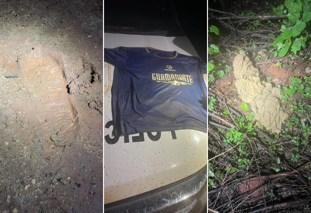 Imagem da noticia Polícia encontra pegada, camiseta e toalha em buscas por detentos que fugiram de presídio em Mossoró (RN)