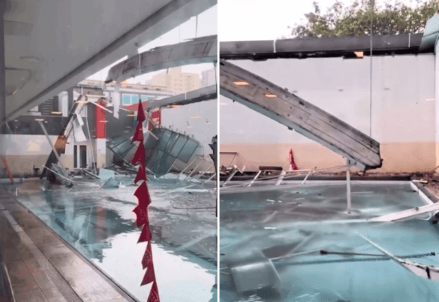 Imagem da noticia Teto de academia desaba e deixa dois feridos em São Caetano (SP)