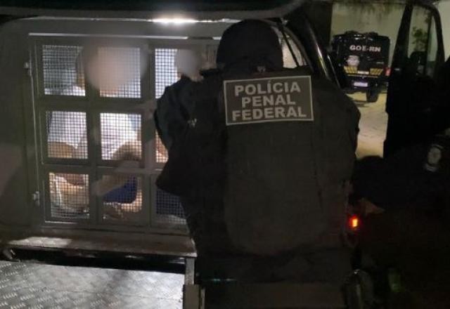 Imagem da noticia Mais 9 presos do RN são transferidos para o Sistema Penitenciário Federal