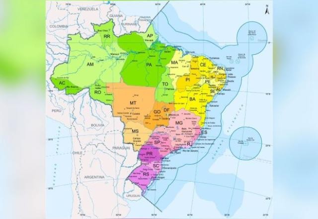 Imagem da noticia Mapa do Brasil incorpora nova faixa oceânica