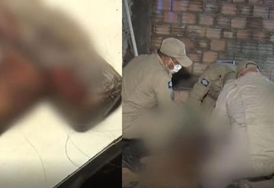 Mulher tem morte cerebral após ser espancada a marteladas pelo marido Mulher tem morte cerebral após ser espancada a marteladas pelo marido