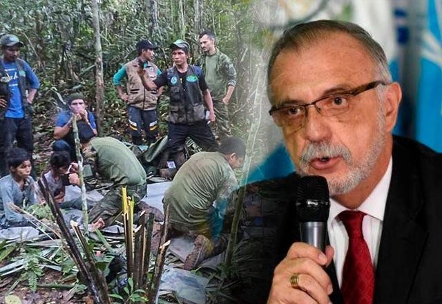 Imagem da noticia Crianças resgatadas estão "fora de perigo", diz ministro da Colômbia