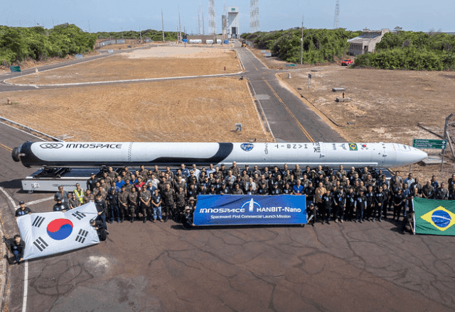 Brasil faz primeiro lançamento comercial em Alcântara com foguete sul-coreano HANBIT-Nano Brasil faz primeiro lançamento comercial em Alcântara com foguete sul-coreano HANBIT-Nano