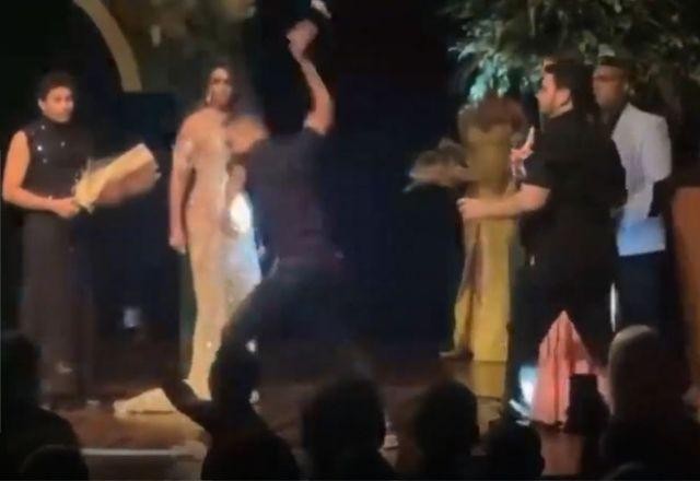 Imagem da noticia Vídeo: Homem tenta impedir coroação de Miss Mato Grosso Gay