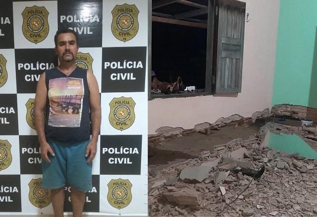 Imagem da noticia Criminoso usa marreta e motosserra para destruir casa da ex
