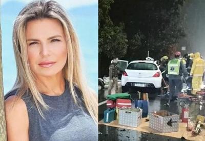 Ex-apresentadora de TV e filho morrem em acidente de trânsito Ex-apresentadora de TV e filho morrem em acidente de trânsito