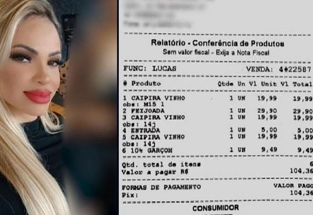 Imagem da noticia Comanda de blogueira mostra bebidas antes de atropelar e matar motoboy