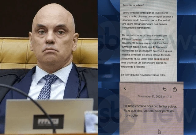 Imagem da noticia Moraes completa 5ª nota para negar relação com Vorcaro, mas deixa várias perguntas sem resposta