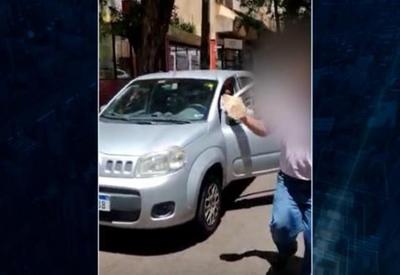 Garis são ameaçados e agredidos por motorista de aplicativo Garis são ameaçados e agredidos por motorista de aplicativo