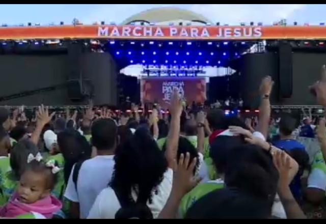 Imagem da noticia Marcha para Jesus reúne milhares de pessoas no Rio de Janeiro