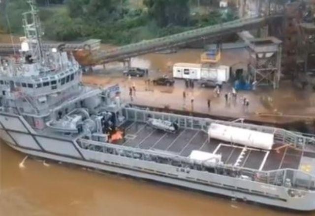 Imagem da noticia Navio com 12 toneladas de oxigênio chega no Amapá