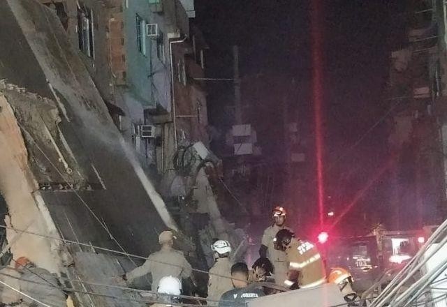 Imagem da noticia Prédio desaba e deixa feridos na zona oeste do Rio de Janeiro