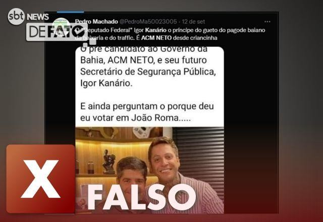 Imagem da noticia FALSO: Não há acordo para Kannário assumir Segurança Pública na BA