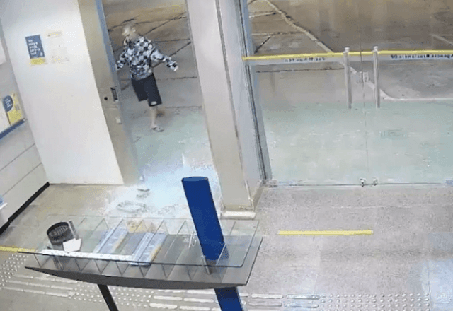 Imagem da noticia Suspeito que quebrou porta de banco é preso no DF após romper tornozeleira