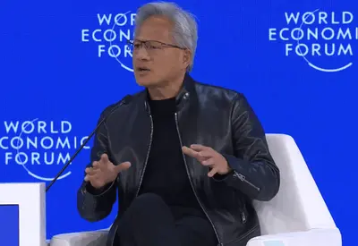 IA vai criar mais empregos do que tirar, diz CEO da Nvidia em Davos IA vai criar mais empregos do que tirar, diz CEO da Nvidia em Davos