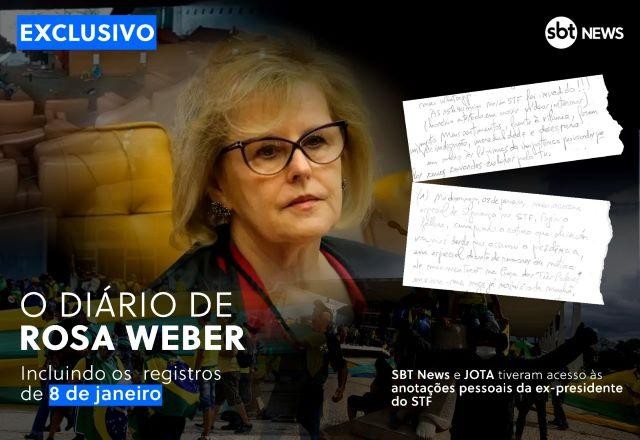 Imagem da noticia Exclusivo: SBT News e JOTA revelam os diários de Rosa Weber sobre o 8 de janeiro