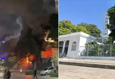 Edifício Touring, prédio histórico no Rio de Janeiro, é atingido por incêndio Edifício Touring, prédio histórico no Rio de Janeiro, é atingido por incêndio