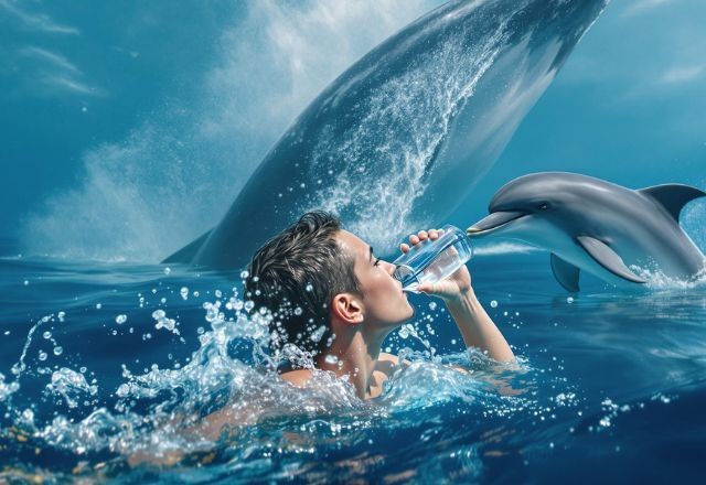 Imagem da noticia Se os seres humanos podem morrer por beber água do mar, por que isso não acontece com as baleias e os golfinhos?