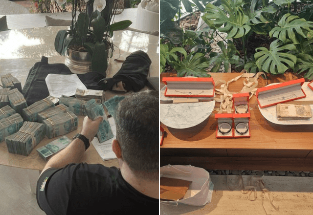 Imagem da noticia R$ 1,6 milhão em espécie, joias e mais: veja o que PF apreendeu em operação do Banco Master