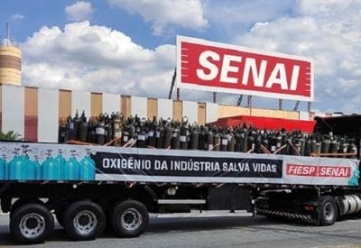 Fiesp doa 400 cilindros de oxigênio para unidades de saúde de SP Fiesp doa 400 cilindros de oxigênio para unidades de saúde de SP