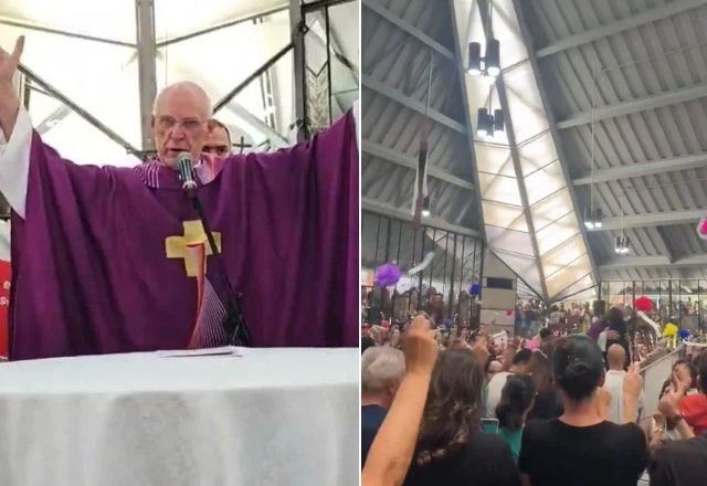 Imagem da noticia Fiéis e apoiadores lotam 1ª missa do padre Júlio Lancellotti após proibição da Arquidiocese de SP